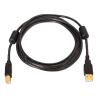 Cable USB 2.0 - Para Impresora - Conectores tipo A/M-B/M - Longitud 5,0 m - Alta calidad (28AWG+22AWG - Color negro