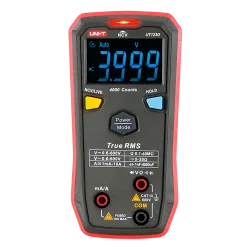 Multímetro digital de bolsillo - Medición de voltaje en DC y AC hasta 600V - Medición de intensidad en DC y AC hasta ... - Alarm