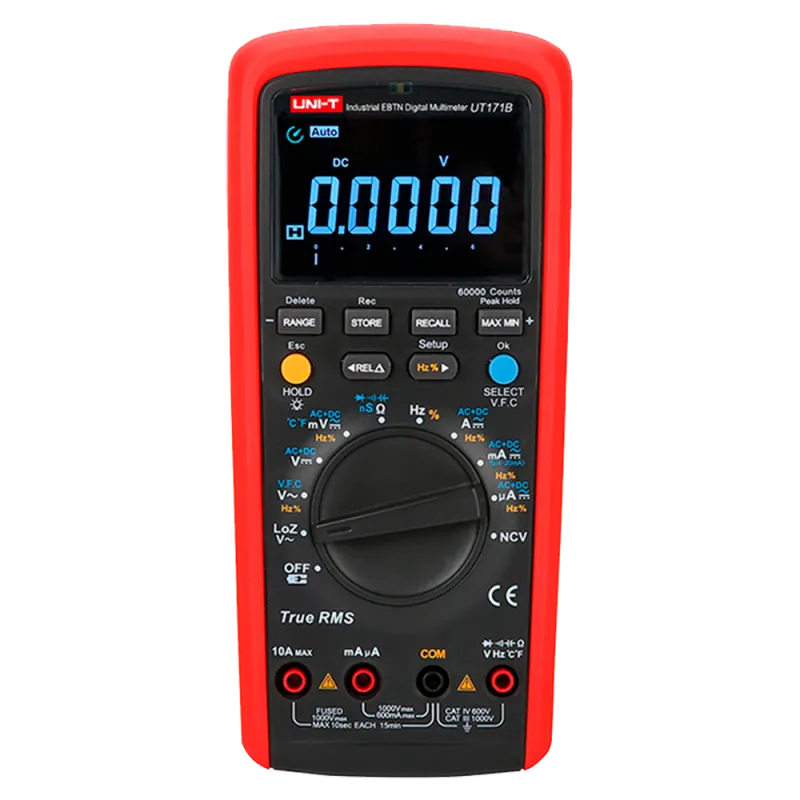 Multímetro digital EBTN LCD - Conexión a PC para volcado de datos - Medición AC/DC: hasta 1000V y 10A - Medida de res... - Alarm
