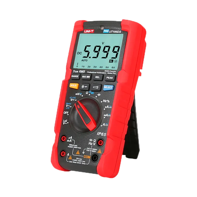 Multímetro digital industrial True RMS - IP65 y resistente a caídas de 2 m - Medición DC y AC hasta 1000V / 20A - Lin... - Alarm