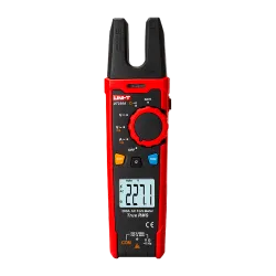 Pinza amperimétrica tipo tenedor - Pantalla LCD de hasta 6000 cuentas - Medición de intensidad en AC hasta 200A - Med... - Alarm