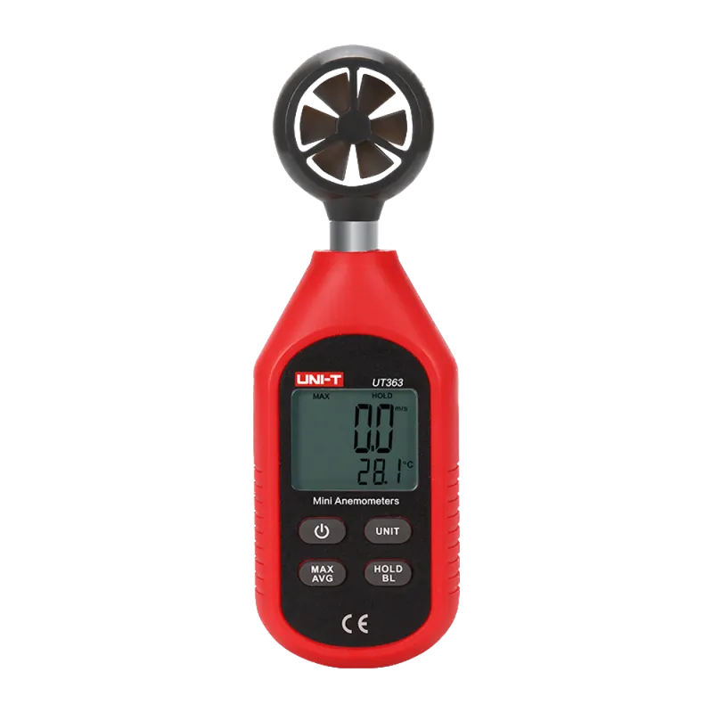 Anemómetro de mano - Sensor de velocidad del viento de alta precisión - Sensor de temperatura - Apagado automático - ... - Alarm