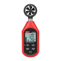 Anemómetro de mano - Sensor de velocidad del viento de alta precisión - Sensor de temperatura - Valores Máximos, Míni... - Alarm