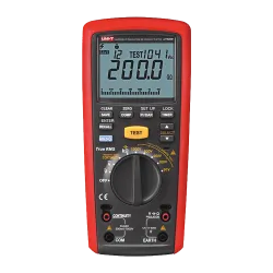 Medidor de resistencia de aislamiento - Multimétro de voltaje AC y DC hasta 600V - Rangos 50/100/250V/500V/1000V - Mi... - Alarm