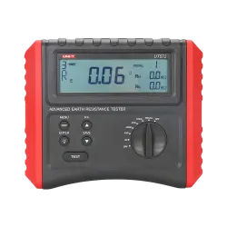 Medidor de resistencia a tierra - Display LCD - Medición de resistencia a tierra hasta 40k? - Medición de resistivida... - Alarm