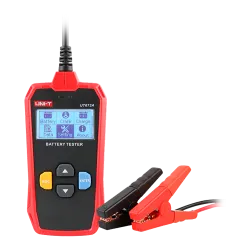 Tester de baterías - Mide capacidad, voltaje, resistencia y estado - Testeo de carga y arranque de baterías 12V/24V -... - Alarm
