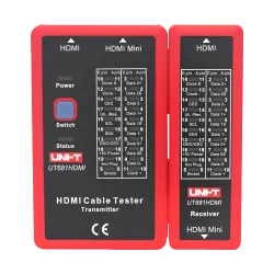 Tester de cables - Comprobación de estado cables HDMI/MINI-HDM - Evaluación de cables en cortocircuito, cruzados - C... - Alarm