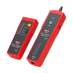 Tester de cables - Comprobación de estado cables RJ45/RJ11 - Indicador luminoso de potencia de señal - Localizador de... - Alarm