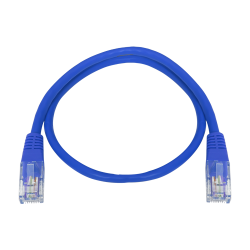 Cable UTP Safire - Ethernet - Conectores RJ45 - Categoría 5E - 0.3 m - Color azul