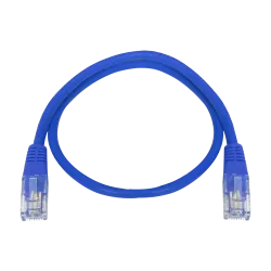 Cable UTP Safire - Ethernet - Conectores RJ45 - Categoría 5E - 0.3 m - Color azul - AlarmSystems.Shop