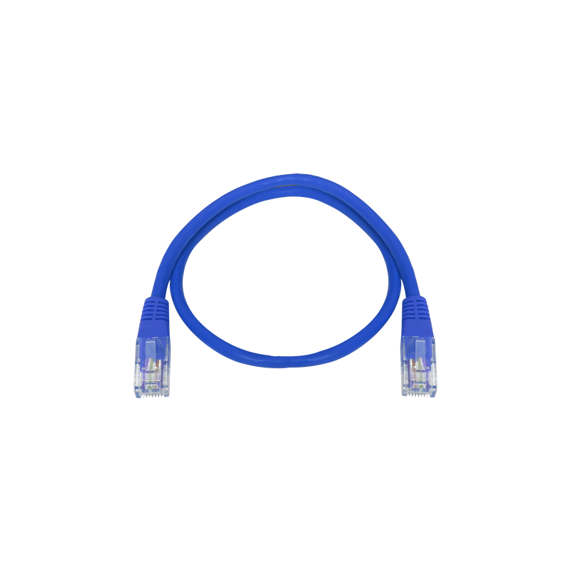 Cable UTP Safire - Ethernet - Conectores RJ45 - Categoría 5E - 0.3 m - Color azul