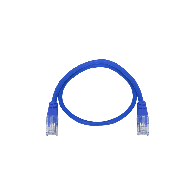 Cable UTP Safire - Ethernet - Conectores RJ45 - Categoría 5E - 0.3 m - Color azul - AlarmSystems.Shop
