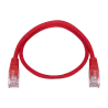 Cable UTP Safire - Ethernet - Conectores RJ45 - Categoría 5E - 0.3 m - Color rojo - AlarmSystems.Shop