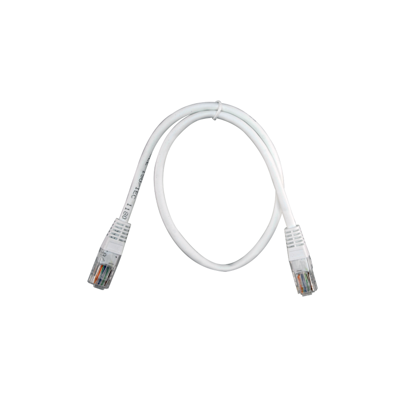 Cable UTP - Ethernet - Conectores RJ45 - Categoría 5E - 0.5 m - Color blanco