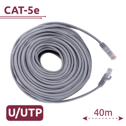 Cable UTP Safire - Categoría 5e - Conductor CCA - Ethernet - Conectores RJ45 - 40 m