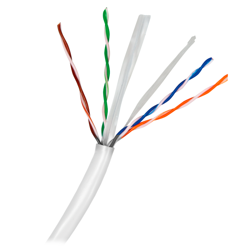 Cable UTP Safire - Categoría 5E hasta 1 Gbps - Rollo de 100 metros color gris - Cumple con certificación fluke 90 m -...