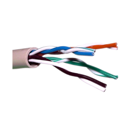 Cable UTP Safire - Categoría 5E - Rollo de 305 metros | Diámetro 5 mm - Conductor CCA - Cubierta color gris - Certif...