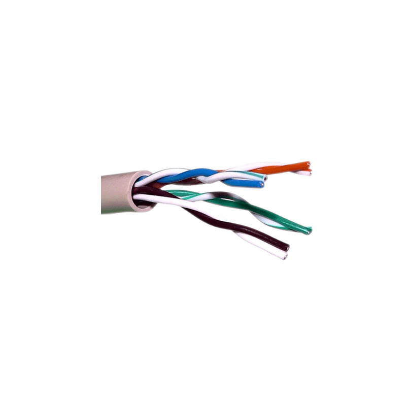 Cable UTP Safire - Categoría 5E - Rollo de 305 metros | Diámetro 5 mm - Conductor CCA - Cubierta color gris - Certif...