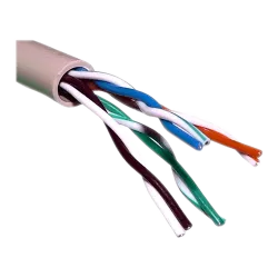 Cable UTP Safire - Categoría 5E - Rollo de 305 metros - Cubierta color gris - Diámetro 5.5 mm - Libre de halógenos - AlarmSystem