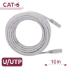 Cable UTP - Ethernet - Conectores RJ45 - Categoría 6 - 10 m - Color blanco - AlarmSystems.Shop