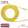 Cable UTP - Ethernet - Conectores RJ45 - Categoría 6 - 10 m - Color amarillo - AlarmSystems.Shop