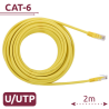 Cable UTP - Ethernet - Conectores RJ45 - Categoría 6 - 2 m - Color amarillo