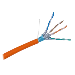 Uniview cable F/FTP categoría 6A - Conductor OFC,100% cobre - Diámetro 23 AWG-0,57mm - Certificado CPR DCA - Cubierta... - Alarm