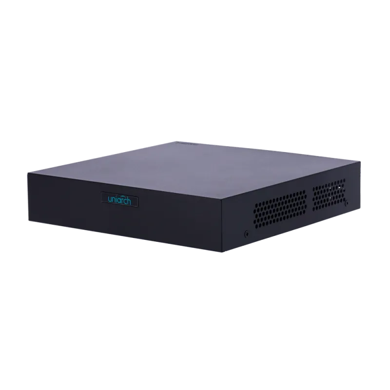 Grabador NVR para cámaras IP - Uniarch - 8 CH vídeo / Compresión Ultra 265 / PoE - HDMI 4K y VGA - Resolución máxima ... - Alarm