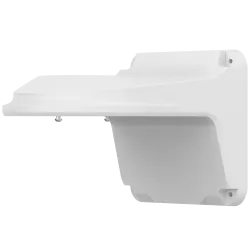 Soporte de pared - Para cámaras domo - Apto para uso en exterior - Color blanco - Pasador de cables - AlarmSystems.Shop