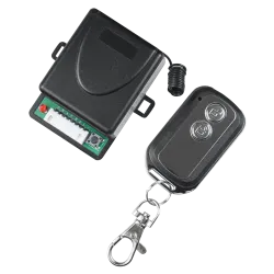 Relé inalámbrico con mando - Para puerta de parking - Funcionamiento NO/NC/COM - Frecuencia 433.92 MHz - Hasta 50 met... - Alarm