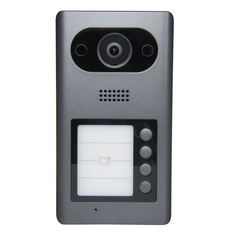 Videoportero IP - Cámara 2Mpx gran angular - Audio bidireccional | 4 botones de llamada - Monitorización a través de ... - Alarm