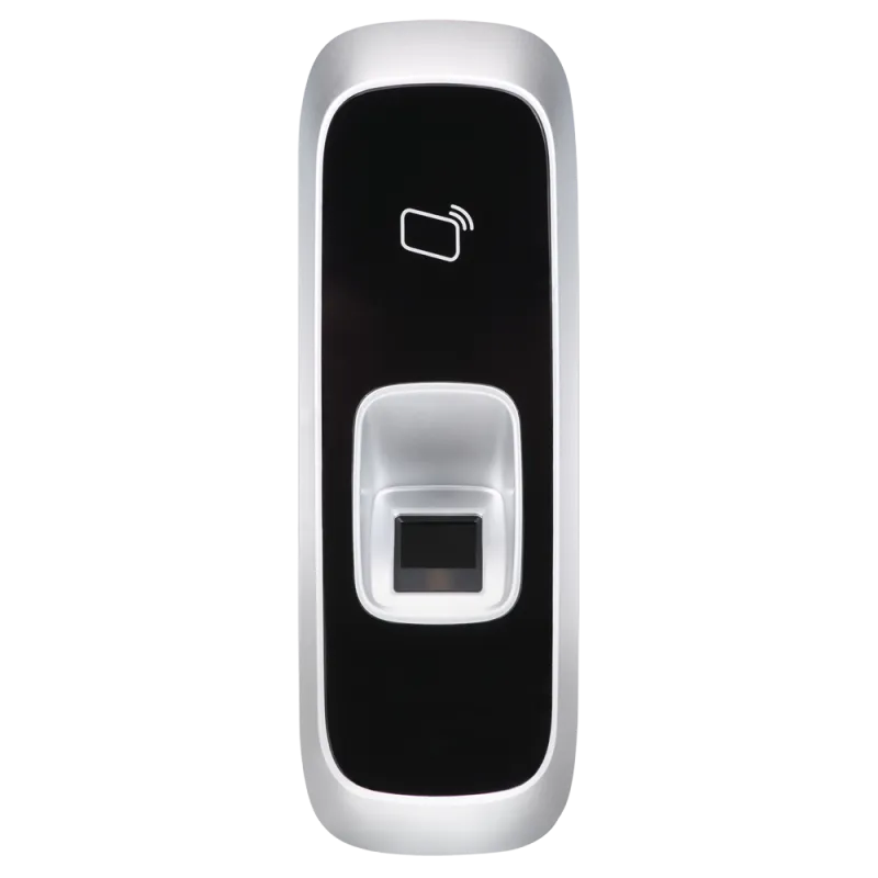 Lector de acceso - Acceso por huella y tarjeta EM - Indicador LED y acústico - RS485 - Compatible con controladoras X... - Alarm