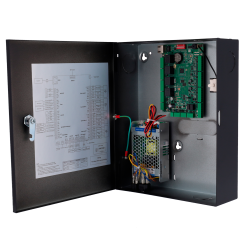 Controladora de acceso biométrica - Acceso por huella, tarjeta o contraseña - Comunicación TCP/IP - 4 lectores por Wi...