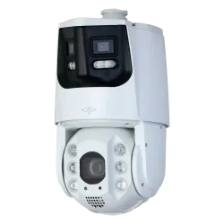 X-Security PTZ IP gama ULTRA - Doble Lente (Panorámica 4Mpx + PTZ 4Mpx) - Lente PTZ 5~125 mm | 25X | Face Detection ... - Alarm
