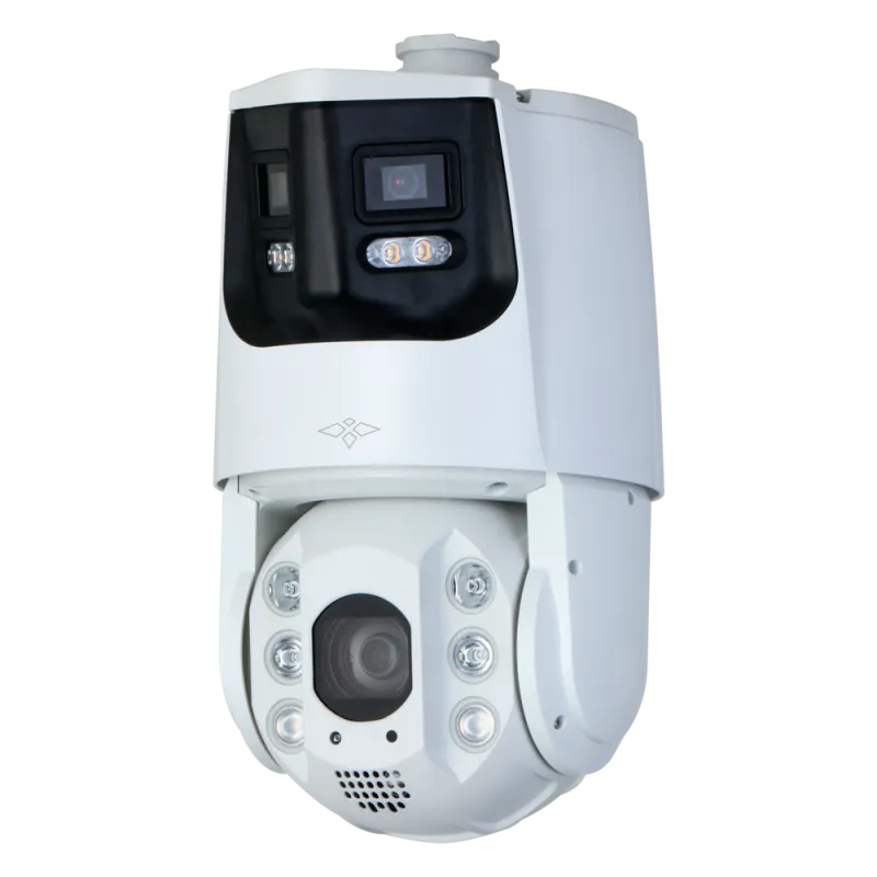 X-Security PTZ IP gama ULTRA - Doble Lente (Panorámica 4Mpx + PTZ 4Mpx) - Lente PTZ 5~125 mm | 25X | Face Detection ... - Alarm