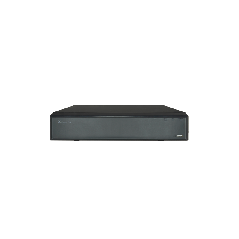 Grabador X-Security NVR para cámaras IP - 8 CH vídeo IP - Resolución máxima grabación 8 Mpx - Compresión H.265 / H.26...