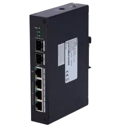 Switch PoE X-Security - 3 puertos FE + 1GE + 2 SFP GE - 60W puerto 4 / 30W puerto 1-3/ Máximo 120W - Hi-PoE / IEEE80... - Alarm