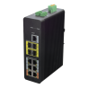 Switch HiPoE X-Security - 6 puertos PoE (RJ45) + 4 puerto Uplink (SFP) - Velocidad 10/100/1000 Mbps - 2 Puertos Hi-Po...