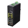 Switch HiPoE X-Security - 6 puertos PoE (RJ45) + 4 puerto Uplink (SFP) - Velocidad 10/100/1000 Mbps - 2 Puertos Hi-Po... - Alarm