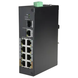 Switch PoE X-Security - 8 puertos PoE + 1 Uplink RJ45 - Velocidad 10/100 Mbps - Potencia 30 W por puerto - Potencia m... - Alarm