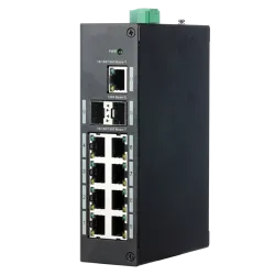Switch Industrial X-Security - 9 puertos RJ45 + 2 puerto Uplink (SFP) - Velocidad 10/100/1000 Mbps - Tecnología de ah... - Alarm
