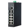 Switch Industrial X-Security - 9 puertos RJ45 + 2 puerto Uplink (SFP) - Velocidad 10/100/1000 Mbps - Tecnología de ah...