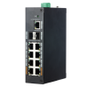 Switch Industrial X-Security - 8 puertos RJ45 + 2 puertos SFP + 1 puerto RJ45 - Velocidad 10/100/1000 Mbps - 2x Puert...