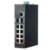 Switch Industrial X-Security - 8 puertos RJ45 + 2 puertos SFP + 1 puerto RJ45 - Velocidad 10/100/1000 Mbps - 2x Puert... - Alarm