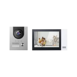 Kit de videoportero - Tecnología IP y PoE - Incluye placa y monitor - Switch PoE y soporte incluidos - APP Móvil con ... - Alarm