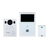 Kit de videoportero - Tecnología 2 hilos analógico con WiFi - Incluye placa, monitor, hub 2 hilos y soporte - App móv... - Alarm