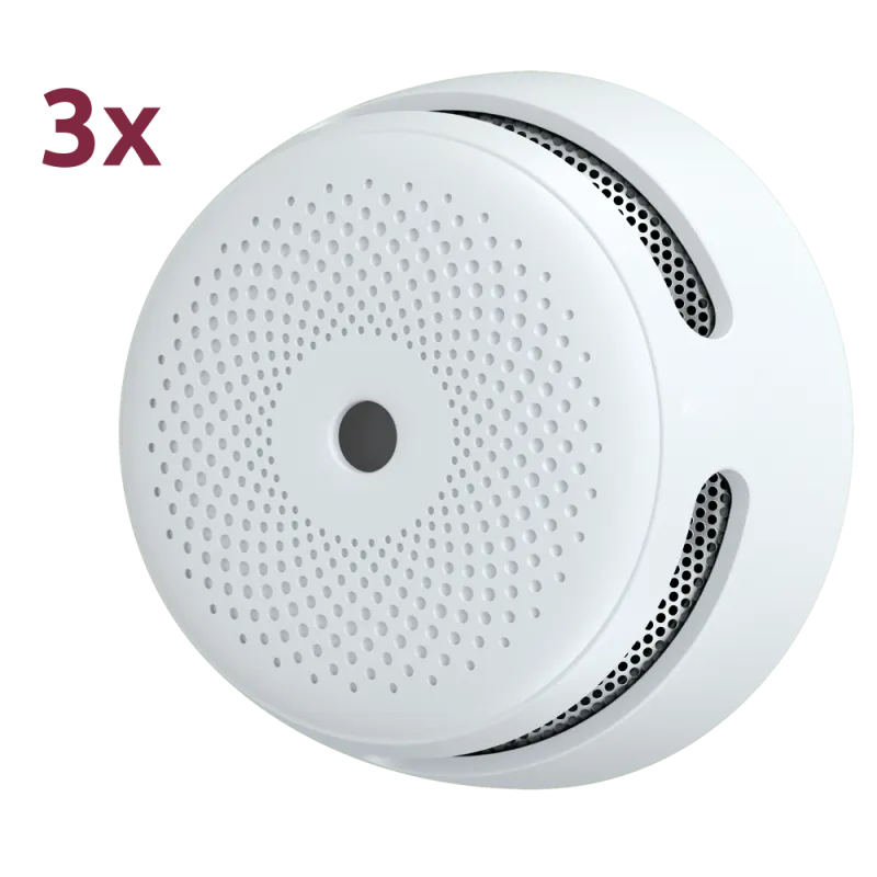 Pack de 3 mini detector de humo autónomo X-Sense - Duración de la batería 10 años (no reemplazable) - Indicador lumin... - Alarm