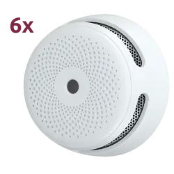 Pack de 6 mini detector de humo autónomo X-Sense - Duración de la batería 10 años (no reemplazable) - Indicador lumin... - Alarm
