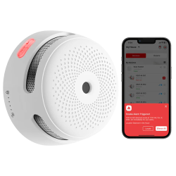 Mini detector de humo autónomo X-Sense - Conexión con HUB SBS50 para comunicación por APP - Permite conectar 50 detec...