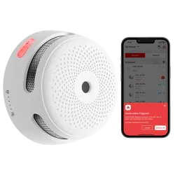 Mini detector de humo autónomo X-Sense - Conexión con HUB SBS50 para comunicación por APP - Permite conectar 50 detec... - Alarm